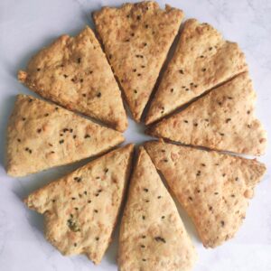 eggless savoury scones