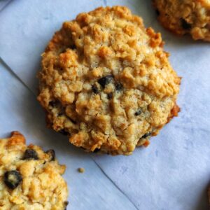 Eggless Oatmeal Choco chip cookies