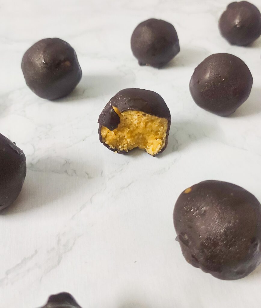 Chocolate peanut butter balls