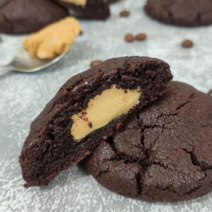 Peanut Butter Stuffed Chocolate Cookies