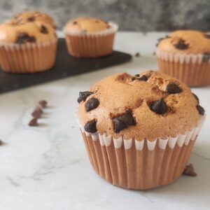 Chocolate Chips Chiffon Cupcakes