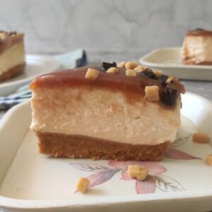 No-Bake Salted Caramel Cheesecake