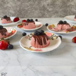 strawberry panna cotta