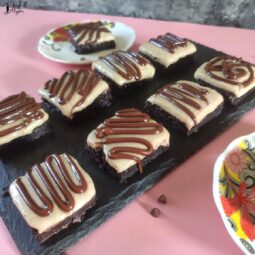 Banana Mousse Brownie Bars