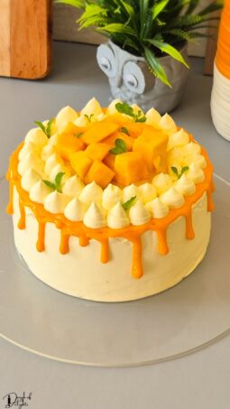 Mango Custard Cake