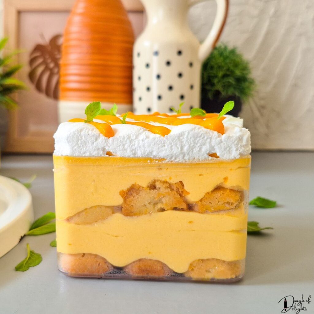mango tiramisu with ladygingers