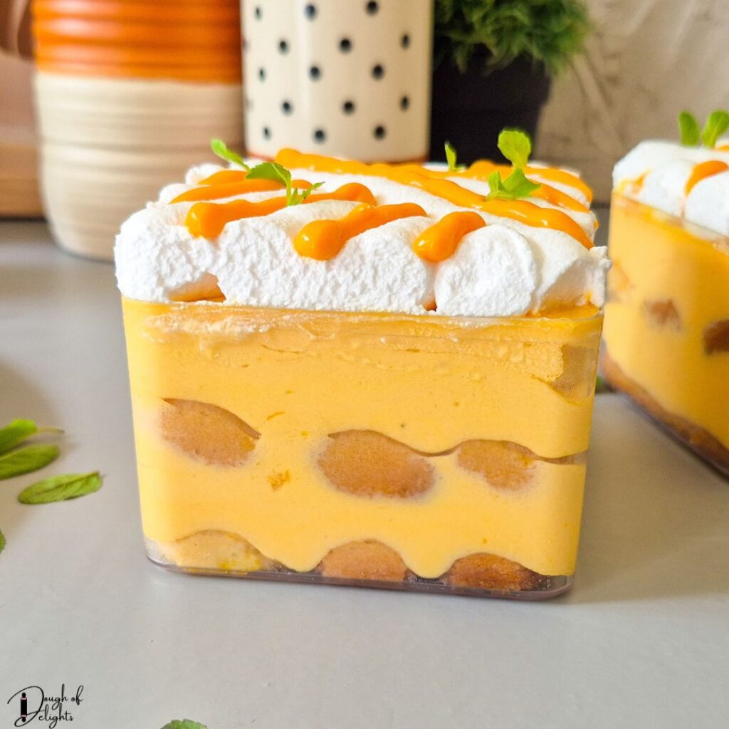 mango tiramisu with homemade ladygingers