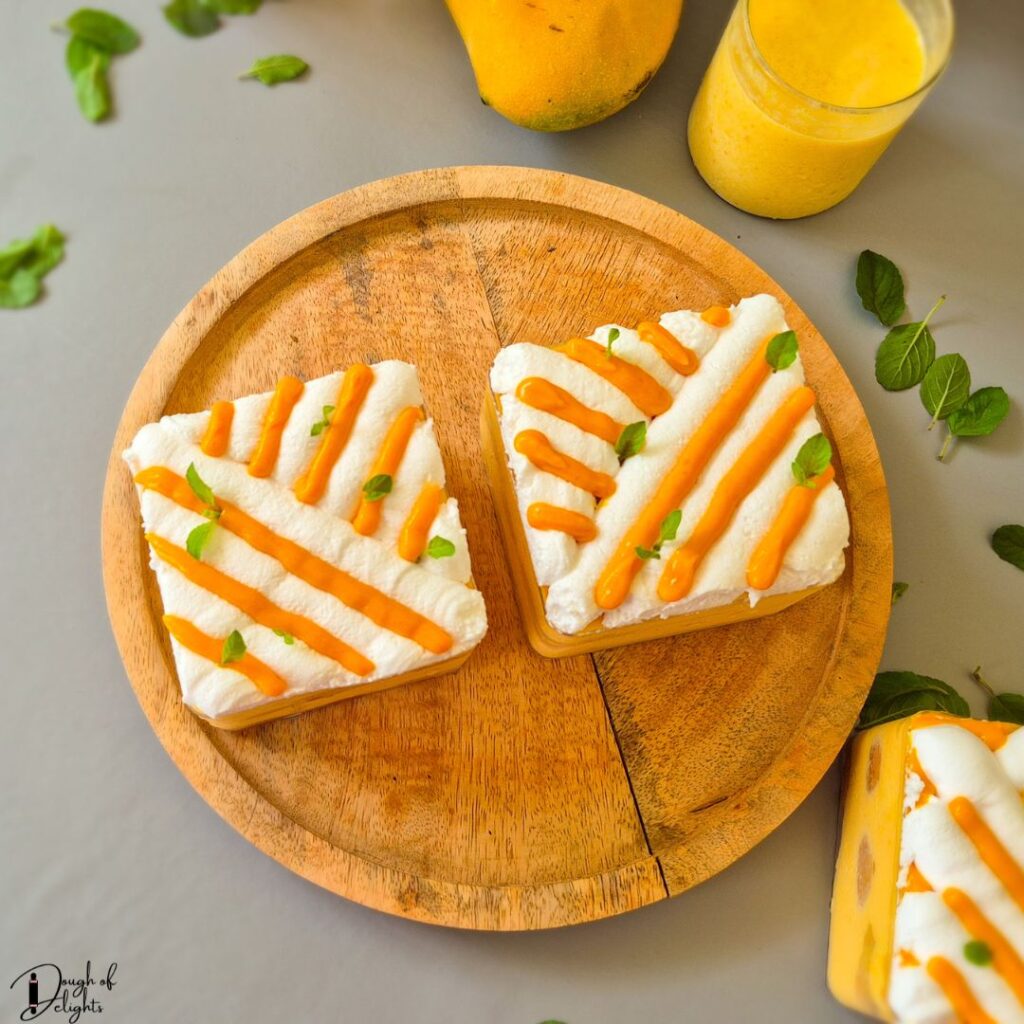 tiramisu with mango mascarpone filling