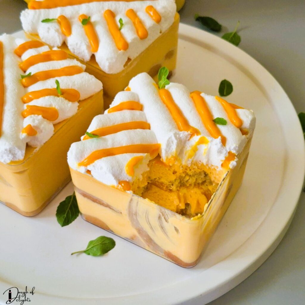creamy mango tiramisu