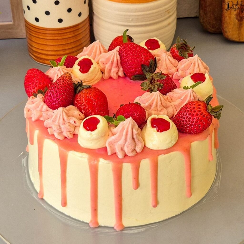 Homemade Strawberry Layer Cake