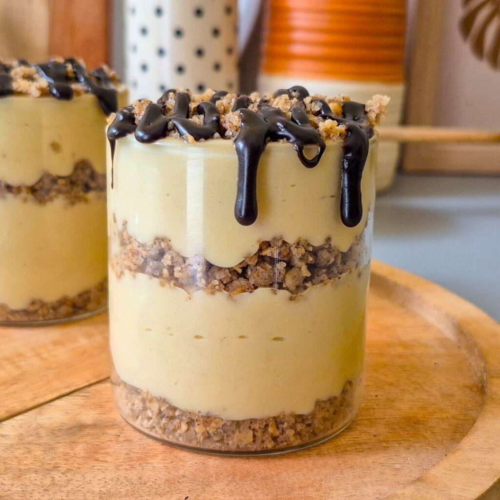 Banana Oat Crumble Pudding cup
