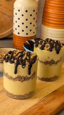 Banana Oat Crumble Pudding